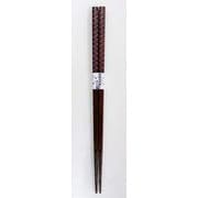 先乾漆 箸 23cm 天打 ラメ波紋 ピンク W-857