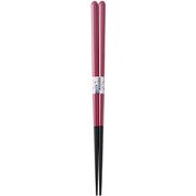 抗菌食洗箸 塗分 23cm パールレッド TO-778
