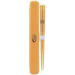 箸・箸箱セット 19.5cm M プッシュペア リバーウッド 736893