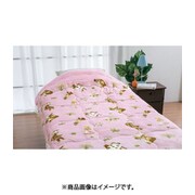 合繊肌掛けふとんS アリス柄 シングルサイズ 140×200 ピンク 1285745101100