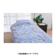1285745101700 合繊肌掛けふとん アリス柄 シングルサイズ（140×200cm） 中国製 合繊布団 400g ポリエステル100％ ブルー
