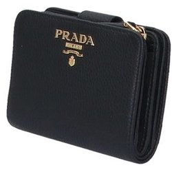 PRADA 二つ折り財布 1ML018 2B7S F0BTZ【ランク：S】 PRADA 中古美品 二折財布 1ML018 2B7S F0BTZ サフィアーノ
