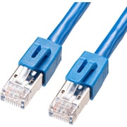 LANケーブル 3m CAT6 シールド付き ブルー 爪折れ防止 PoE対応 単線 STP 耐ノイズ ストレート結線 RJ45 KB-T6STP-03BL