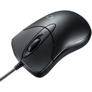 マウス 有線 小型 ブルーLED ケーブル長1.5m カウント切り替え機能 3ボタン ブラック MA-IPYBS301BK
