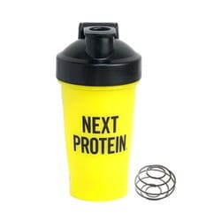 NEXT PROTEIN シェイカー ステンレスボール付 400ml イエロー