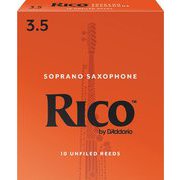 RIA1035 [ダダリオ リード ソプラノサックス用 RICO 硬さ：3.5/10枚入り]