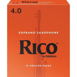 RIA1040 [ダダリオ リード ソプラノサックス用 RICO 硬さ：4.0/10枚入り]