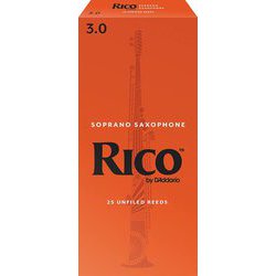 RIA2530 [ダダリオ リード ソプラノサックス用 RICO 硬さ：3.0/25枚入り]