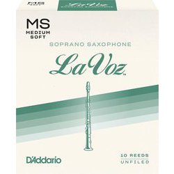 RIC10MS [ダダリオ リード ソプラノサックス用 LA VOZ 硬さ：Medium Soft/10枚入り]