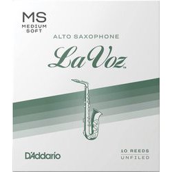 RJC10MS [ダダリオ リード アルトサックス用 LA VOZ 硬さ：Medium Soft/10枚入り]