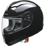 フルフェイスヘルメット Lサイズ(59~60cm未満) PSC・SG・全排気量対応・ホルダーレスシールド・イヤーホール・収納袋・UVカット SF-12 Lサイズ ブラック