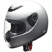フルフェイスヘルメット フリーサイズ(57~60cm未満) PSC・SG・全排気量対応・UVカット・開閉式ホルダーレスシールド・サイズ調整スポンジ付属 CR-715 シルバー