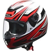 フルフェイスヘルメット フリーサイズ(57~60cm未満) PSC・SG・全排気量対応・UVカット・開閉式ホルダーレスシールド・サイズ調整スポンジ付属・グラフィックモデル MODELLO ホワイト