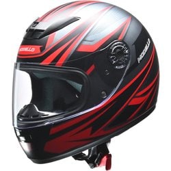 フルフェイスヘルメット フリーサイズ（57～60cm未満） PSC・SG・全排気量対応・UVカット・開閉式ホルダーレスシールド・サイズ調整スポンジ付属・グラフィックモデル MODELLO マットガンメタ