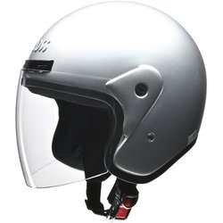 ジェットヘルメット フリーサイズ（57～60cm未満） PSC・SG・全排気量対応・UVカット CR-720 シルバー
