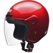 ジェットヘルメット フリーサイズ(57~60cm未満) PSC・SG・全排気量対応・UVカット CR-720 キャンディーレッド