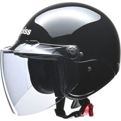 AP-603 セミジェットヘルメット フリーサイズ （57～60cm未満） ブラック