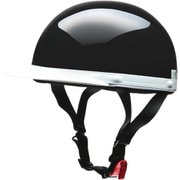 ハーフヘルメット CROSS(クロス) CR-740 フリーサイズ(57~60cm未満) PSC/SG 125cc以下用 ブラック