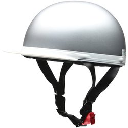 ハーフヘルメット CROSS（クロス） CR-740 フリーサイズ（57～60cm未満） PSC/SG 125cc以下用 シルバー
