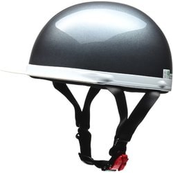 ハーフヘルメット CROSS（クロス） CR-740 フリーサイズ（57～60cm未満） PSC/SG 125cc以下用 ガンメタリック