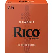 RCA1025 [ダダリオ リード Bbクラリネット用 RICO 硬さ：2.5/10枚入り]