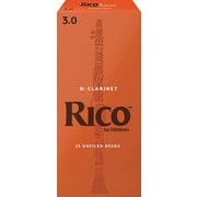 RCA2530 [ダダリオ リード Bbクラリネット用 RICO 硬さ：3.0/25枚入り]