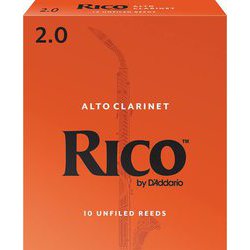 RDA1020 [ダダリオ リード アルトクラリネット用 RICO 硬さ：2.0/10枚入り]