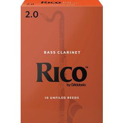 REA1020 [ダダリオ リード バスクラリネット用 RICO 硬さ：2.0/10枚入り]