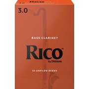 REA1030 [ダダリオ リード バスクラリネット用 RICO 硬さ：3.0/10枚入り]