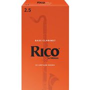 REA2525 [ダダリオ リード バスクラリネット用 RICO 硬さ：2.5/25枚入り]