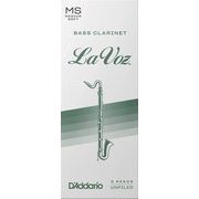 REC05MS [ダダリオ リード バスクラリネット用 LA VOZ 硬さ：Medium Soft/5枚入り]