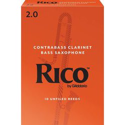 RFA1020 [ダダリオ リード コントラバスクラリネット用 RICO 硬さ：2.0/10枚入り]