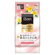 ボディシート Ban さっぱり感PREMIUMシート ノンパウダータイプ フレッシュシュフローラルの香り 30枚入