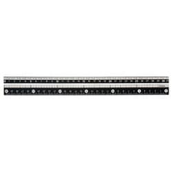 ブラック直線定規（31cm） KB028