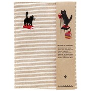 With BOOKS ブックカバー（ボーダーベージュ） F11026