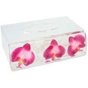 58748 [ROYAL ARDEN （ロイヤルアーデン） アクリルティッシュBOXケース 水中花 ラン]
