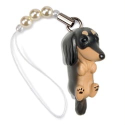 DN-3003 [Dog 92 ビーズストラップ Dachshund ダックス / ブラックタン]