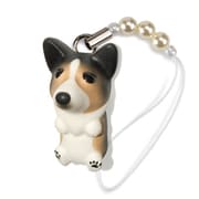 DN-7003 [Dog 92 ビーズストラップ Corgi コーギー / セーブルホワイト]