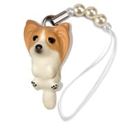 DN-1401 [Dog 92 ビーズストラップ Papillon パピヨン / レッドホワイト]