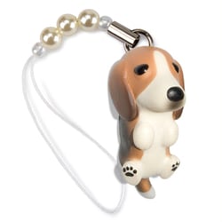 DN-1601 [Dog 92 ビーズストラップ Beagle ビーグル / トライカラー]