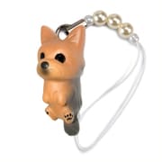 DN-1702 [Dog 92 ビーズストラップ Yorkshire Terrier ヨークシャーテリア / ブルーゴールド]