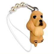 DN-2202 [Dog 92 ビーズストラップ American Cocker Spaniel アメリカンコッカースパニエル / クリーム]