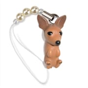 DN-2301 [Dog 92 ビーズストラップ Miniature Pinscher ミニチュアピンシャー / チョコレート]