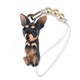 DN-2303 [Dog 92 ビーズストラップ Miniature Pinscher ミニチュアピンシャー / ブラックタン]