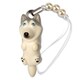 DN-2801 [Dog 92 ビーズストラップ Siberian Husky シベリアンハスキー / シルバーホワイト]