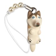 DN-2802 [Dog 92 ビーズストラップ Siberian Husky シベリアンハスキー / レッドホワイト]