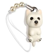 DN-3201 [Dog 92 ビーズストラップ Westy ウエスティ / ホワイト]