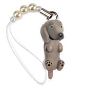 DN-4101 [Dog 92 ビーズストラップ Weimaraner ワイマラナー / シルバーグレー]