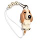 DN-4301 [Dog 92 ビーズストラップ Basset Hound バセットハウンド / レモンホワイト]