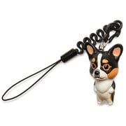 MA-7003 [お犬様 vol.1 松葉紐ストラップ プチコード Corgi コーギー / ブラックタン]